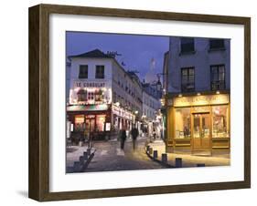 Rue Norvins and Sacre Coeur, Montmartre, Paris, France-Walter Bibikow-Framed Photographic Print