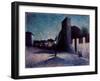 Rue Ravignan, Paris, 1893 (Oil on Canvas)-Maximilien Luce-Framed Giclee Print