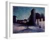 Rue Ravignan, Paris, 1893 (Oil on Canvas)-Maximilien Luce-Framed Giclee Print