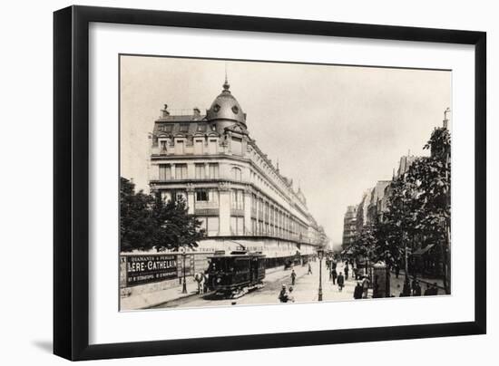 Rue Reaumur, Paris, 1900-null-Framed Giclee Print