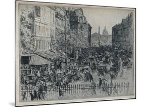 'Rue Royale, Paris', c1913-Walter Zeising-Mounted Giclee Print