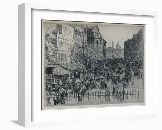 'Rue Royale, Paris', c1913-Walter Zeising-Framed Giclee Print