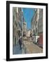 Rue Saint-Andr?es Arts, mid-morning, 2014-Peter Brown-Framed Giclee Print