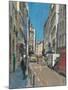 Rue Saint-Andr?es Arts, mid-morning, 2014-Peter Brown-Mounted Giclee Print