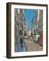 Rue Saint-Andr?es Arts, mid-morning, 2014-Peter Brown-Framed Giclee Print