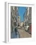 Rue Saint-Andr?es Arts, mid-morning, 2014-Peter Brown-Framed Giclee Print