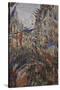 Rue Saint-Denis, fête du 30 juin 1878-Claude Monet-Stretched Canvas