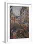 Rue Saint-Denis, fête du 30 juin 1878-Claude Monet-Framed Giclee Print