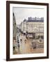 Rue Saint Honore, Afternoon, Rain Effect-Camille Pissarro-Framed Giclee Print