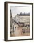 Rue Saint Honore, Afternoon, Rain Effect-Camille Pissarro-Framed Giclee Print