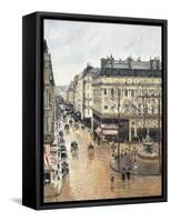 Rue Saint-Honoré in the Afternoon, Effect of Rain, 1897-Camille Pissarro-Framed Stretched Canvas