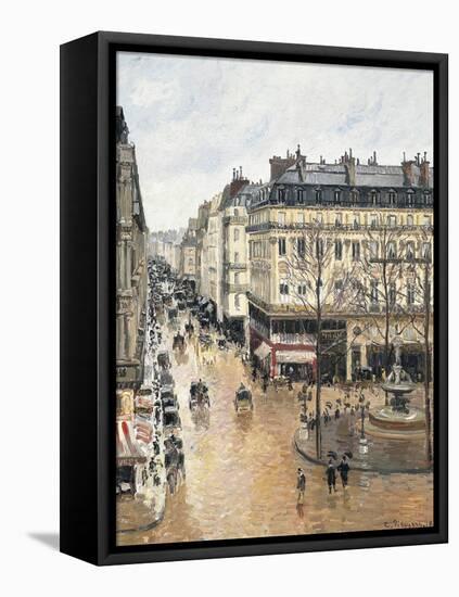 Rue Saint-Honoré in the Afternoon, Effect of Rain, 1897-Camille Pissarro-Framed Stretched Canvas