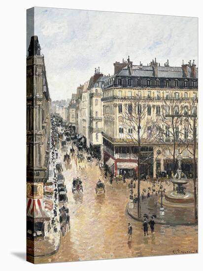 Rue Saint-Honoré in the Afternoon, Effect of Rain, 1897-Camille Pissarro-Stretched Canvas