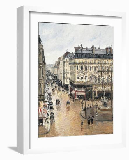 Rue Saint-Honoré in the Afternoon, Effect of Rain, 1897-Camille Pissarro-Framed Giclee Print