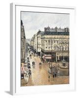 Rue Saint-Honoré in the Afternoon, Effect of Rain, 1897-Camille Pissarro-Framed Giclee Print