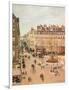 Rue Saint-Honore, Sun Effect, Afternoon, 1898-Camille Pissarro-Framed Giclee Print