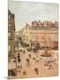 Rue Saint-Honore, Sun Effect, Afternoon, 1898-Camille Pissarro-Mounted Giclee Print