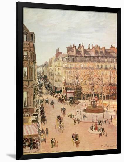 Rue Saint-Honore, Sun Effect, Afternoon, 1898-Camille Pissarro-Framed Giclee Print