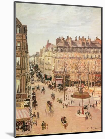 Rue Saint-Honore, Sun Effect, Afternoon, 1898-Camille Pissarro-Mounted Giclee Print