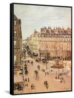 Rue Saint-Honore, Sun Effect, Afternoon, 1898-Camille Pissarro-Framed Stretched Canvas