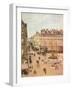 Rue Saint-Honore, Sun Effect, Afternoon, 1898-Camille Pissarro-Framed Giclee Print