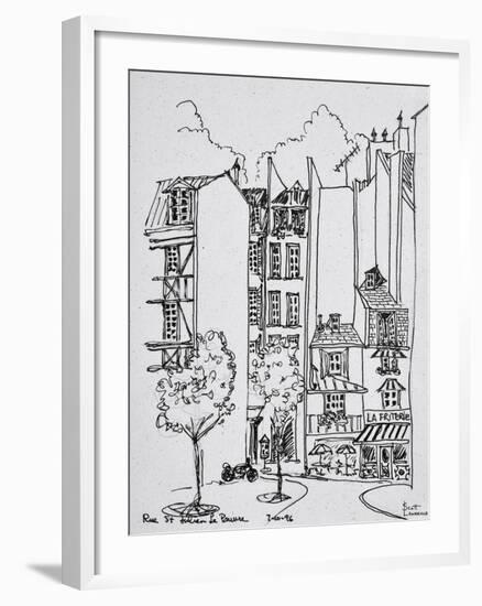 Rue Saint-Julien-le-Pauvre, Paris, France-Richard Lawrence-Framed Photographic Print