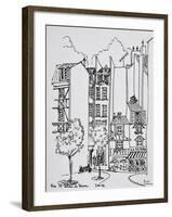 Rue Saint-Julien-le-Pauvre, Paris, France-Richard Lawrence-Framed Photographic Print