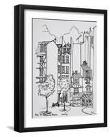 Rue Saint-Julien-le-Pauvre, Paris, France-Richard Lawrence-Framed Photographic Print