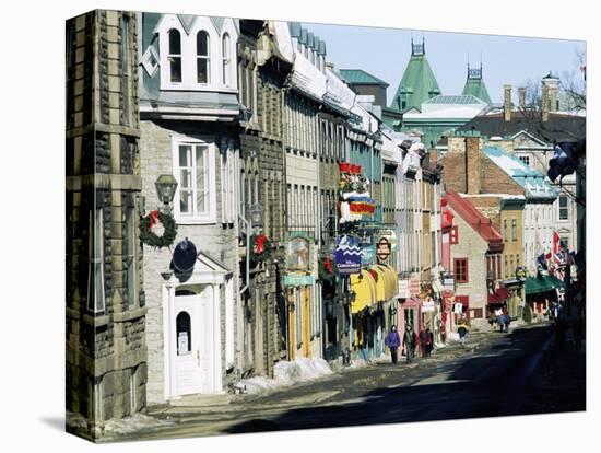 Rue Saint Louis, Quebec City, Quebec, Canada, North America-Bruno Morandi-Stretched Canvas