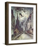 Rue Saint-Severin, 1877-Johan-Barthold Jongkind-Framed Giclee Print