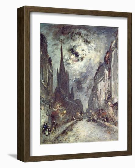 Rue Saint-Severin, 1877-Johan-Barthold Jongkind-Framed Giclee Print