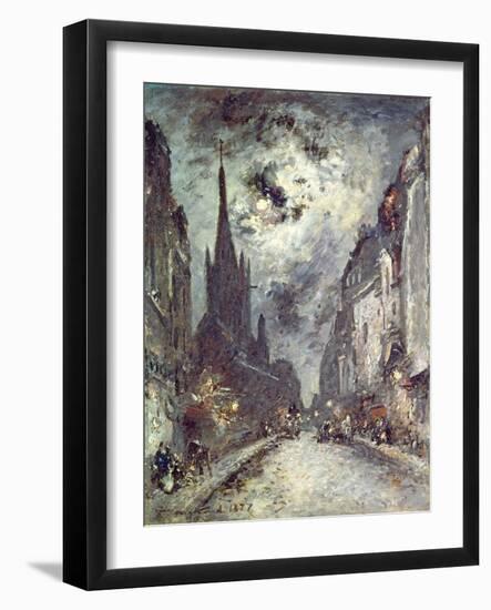 Rue Saint-Severin, 1877-Johan-Barthold Jongkind-Framed Giclee Print