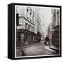 Rue Saint-Severin, from the Rue De La Harpe, Paris, 1858-78-Charles Marville-Framed Stretched Canvas