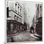 Rue Saint-Severin, from the Rue De La Harpe, Paris, 1858-78-Charles Marville-Mounted Giclee Print