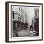 Rue Saint-Severin, from the Rue De La Harpe, Paris, 1858-78-Charles Marville-Framed Giclee Print