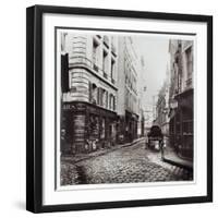 Rue Saint-Severin, from the Rue De La Harpe, Paris, 1858-78-Charles Marville-Framed Giclee Print