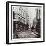 Rue Saint-Severin, from the Rue De La Harpe, Paris, 1858-78-Charles Marville-Framed Giclee Print