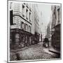 Rue Saint-Severin, from the Rue De La Harpe, Paris, 1858-78-Charles Marville-Mounted Giclee Print