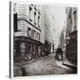 Rue Saint-Severin, from the Rue De La Harpe, Paris, 1858-78-Charles Marville-Stretched Canvas