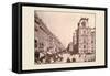 Rue St. Antoine and Hotel de Ville-A. Pepper-Framed Stretched Canvas