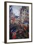 Rue St Denis in Paris During Patriotic Festival of June 30, 1878-Claude Monet-Framed Giclee Print