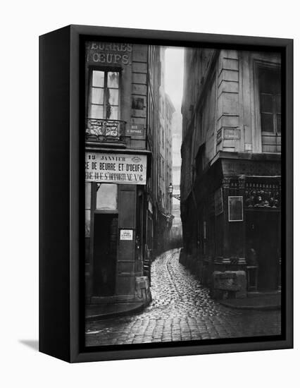 Rue Tirechape, from Rue St. Honore, Paris, 1858-78-Charles Marville-Framed Stretched Canvas