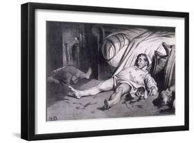 Rue Transnonain April 15, 1834-Honore Daumier-Framed Giclee Print