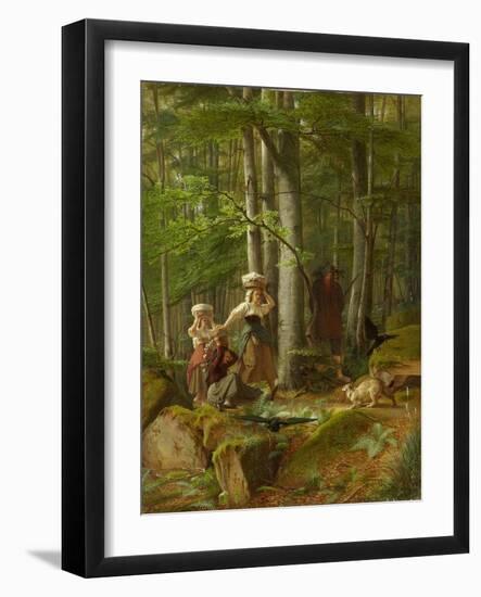 Ruebezahl Frightening Three Market Women, C. 1870-Ferdinand Becker-Framed Giclee Print