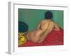 Rückenakt auf einem roten Kanapee. 1925-Felix Vallotton-Framed Giclee Print