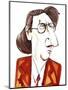 Rued Langgaard Danish composer and organist, caricature-Neale Osborne-Mounted Giclee Print