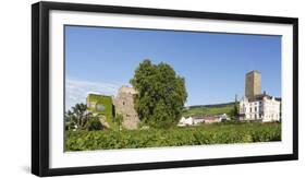 Rüdesheim am Rhein, View to Brömserburg / Niederburg (castle) and Boosenburg (castle), Oberburg-Torsten Krüger-Framed Photographic Print