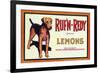Ruf n' Redy Lemon Label - Upland, CA-Lantern Press-Framed Premium Giclee Print