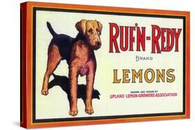 Ruf n' Redy Lemon Label - Upland, CA-Lantern Press-Stretched Canvas