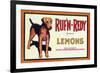 Ruf n' Redy Lemon Label - Upland, CA-Lantern Press-Framed Art Print